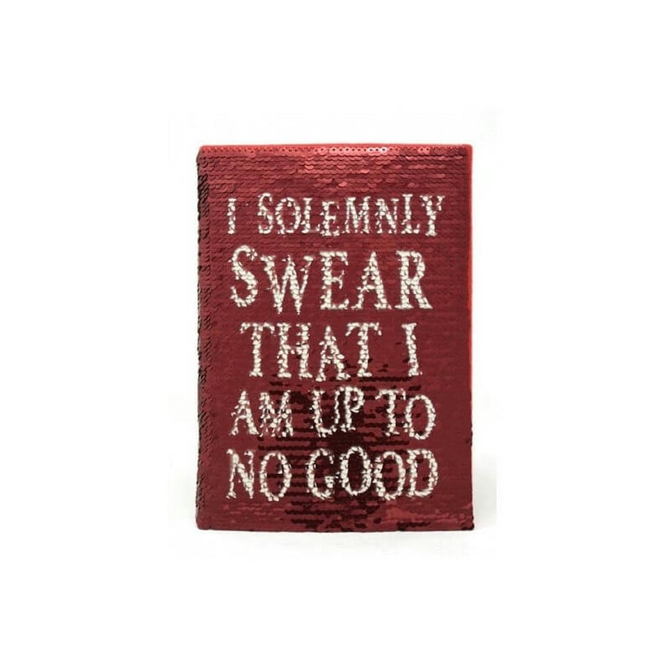 image 1 of Harry Potter Premium Sequin Flip A5 Notebook - Red/White - One Size