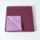 image 2 of Homescapes Cotton Quilted Reversible Bedspread Lavender Purple -150 x 200 cm Purple