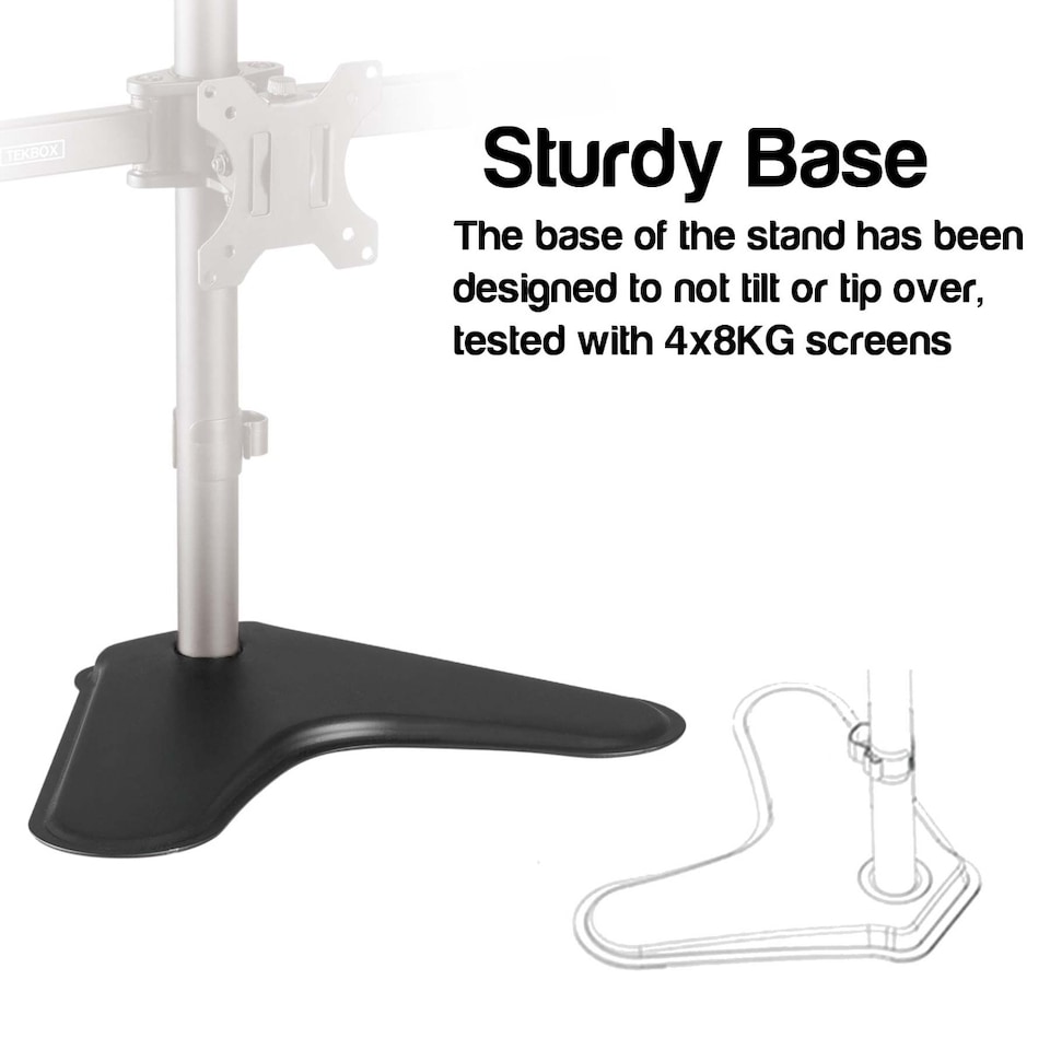 image 1 of TekBox Single Screen Monitor Mount