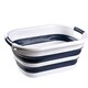 image 1 of 40L Oval Collapsible Laundry Basket, Foldable Plastic Laundry Hamper