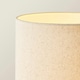 image 4 of ValueLights Wyatt Natural Linen Tall Lamp Shade Walnut Wood Bobbin Floor Lamp | Cream