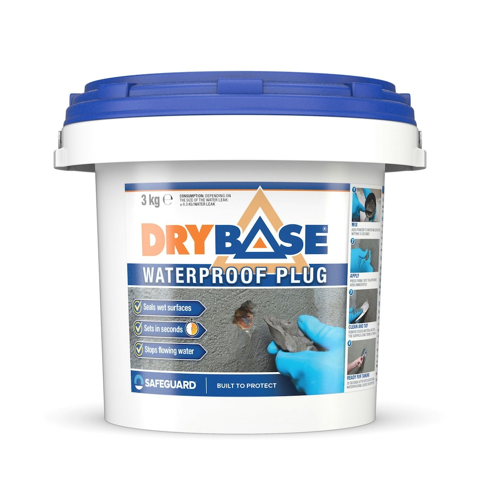 image 1 of Drybase Plug 3 Kg plugging compound - Stop Water Leaks in just 30 seconds