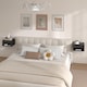 image 6 of HOMCOM Floating Nightstands Set of 2, Bedside Table w/ Drawer and Open Shelf