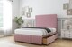 image 3 of Sloomy Madison Pink Plush Divan Bed With Mattress No Drawers With 54" Floor Standing Headboard & 12" Matching Footboard 6' Super King | Pink | Pink | Super King | 1