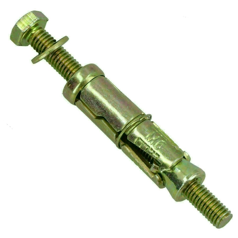 image 1 of M6 6mm x 75mm Expansion Rawl Bolt for Masonry Sleeve Anchors Fastener 80pk