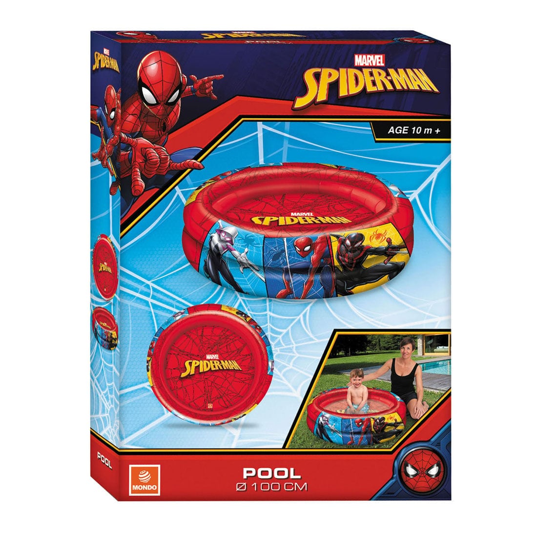 Marvel Spider-Man 2 Ring Paddling Pool 100cm