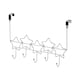 image 5 of Showerdrape Set of 2 Stars Chrome Over Door Storage Hooks | Silver | Chrome | 2
