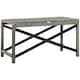 image 1 of Outsunny PE Wicker Outdoor Coffee Table, Rattan Side Table with Board