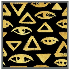 Eyes & pyramids (Picture Frame) Grey | M