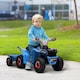 image 2 of HOMCOM Electric Quad Bike, 6V Kids Ride On All-Terrain with Back Trailer for Ages 18-36 Months - Blue