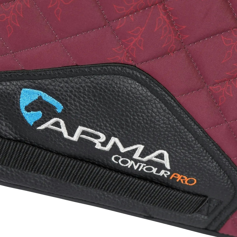 image 1 of ARMA Sport XC Leaf Horse Saddlecloth - Red - 17in - 18in