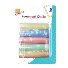 Assorted Pavement Chalk - Pack of 5