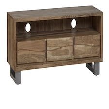 Knott Live Edge Large Media Unit Brown