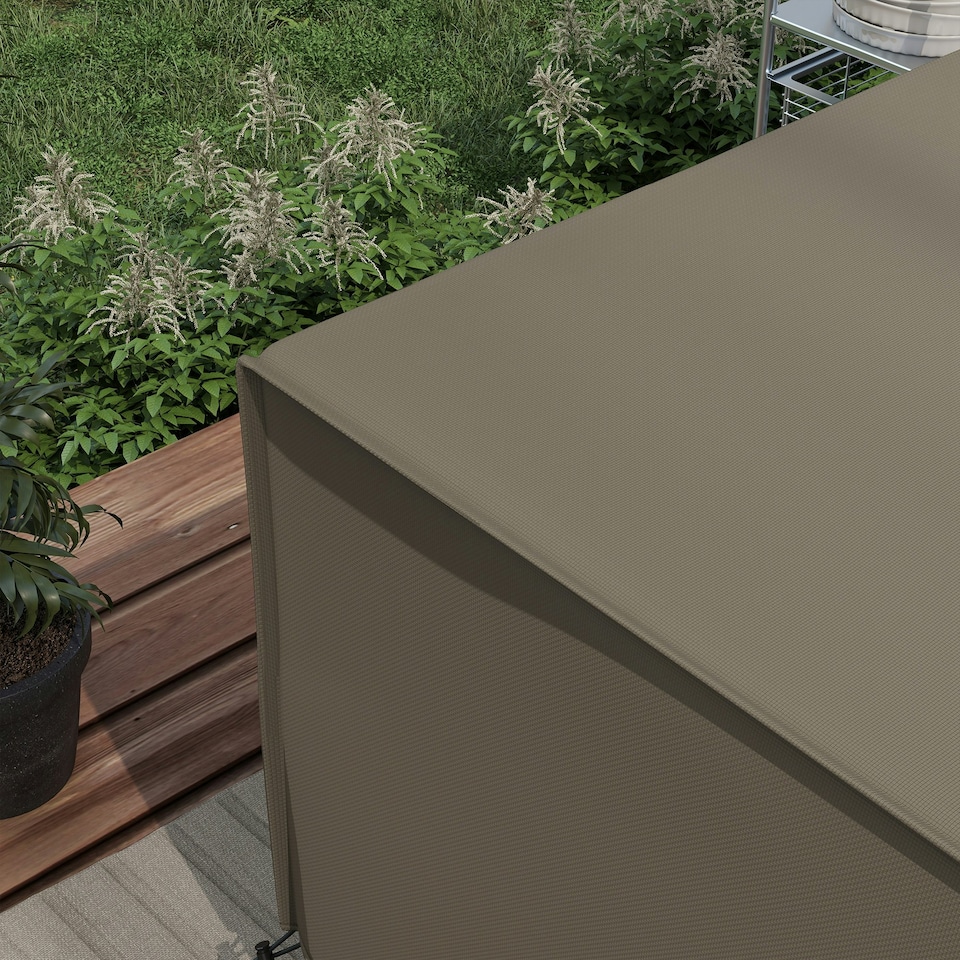image 1 of Outsunny Large Patio Garden Furniture Set Cover, 600D Oxford, 230 x 230 x 70 cm | Grey