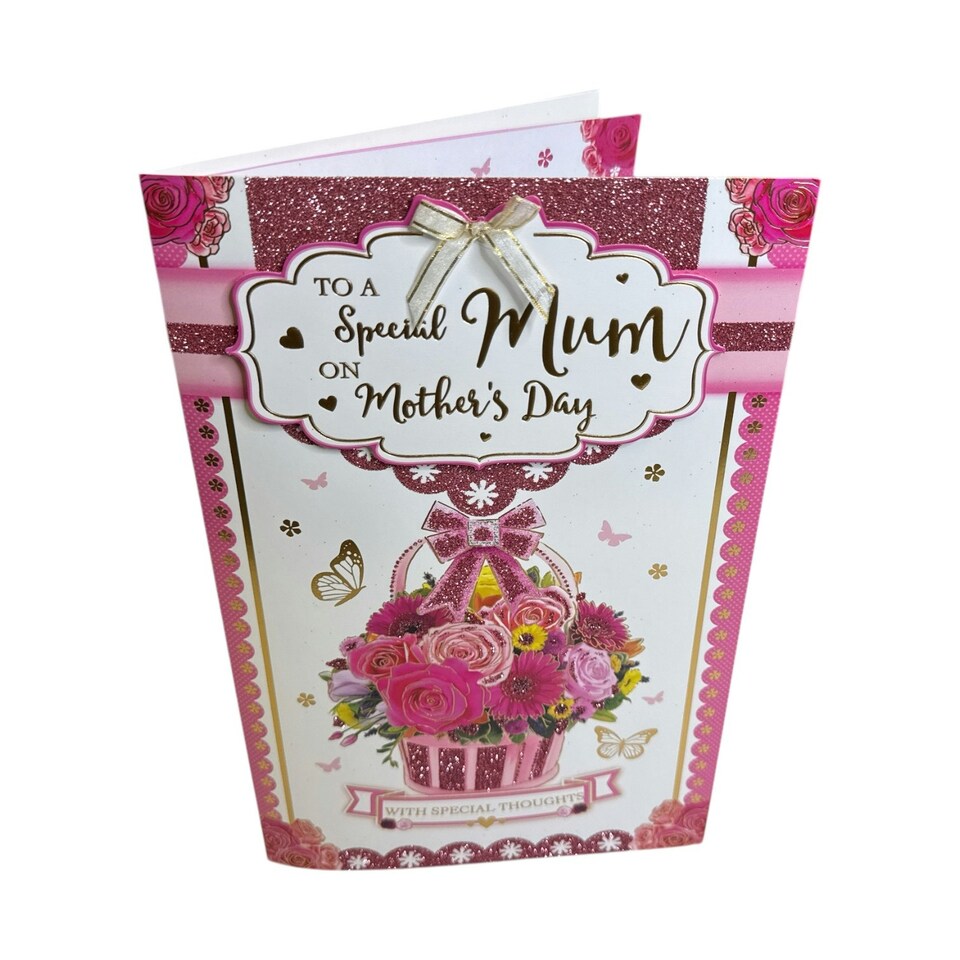image 1 of To A Special Mum Traditional Flower Bouquet Mother's Day Boxed Card