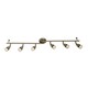 image 2 of Amalfi Adjustable 6 Light Spotlight Satin Nickel, GU10