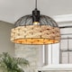 image 4 of Rope And Metal Ceiling Light Pendant Shade Brown Brown