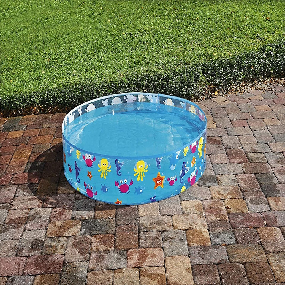 image 1 of Bestway Kids Paddling Pool Rigid Multicolour Star Fish Swimming Pool for Garden Play Fun