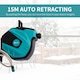 image 5 of DURHAND 15m Garden Hose Reel Wall Mounted Auto Rewind with 7 Patterns Spray Nozzle, Includes Wall Fixings