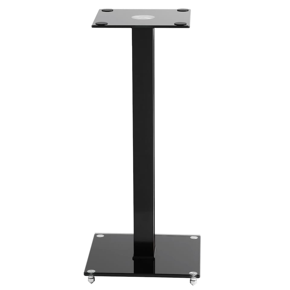 image 1 of TekBox 2x Black Glass Speaker Stands
