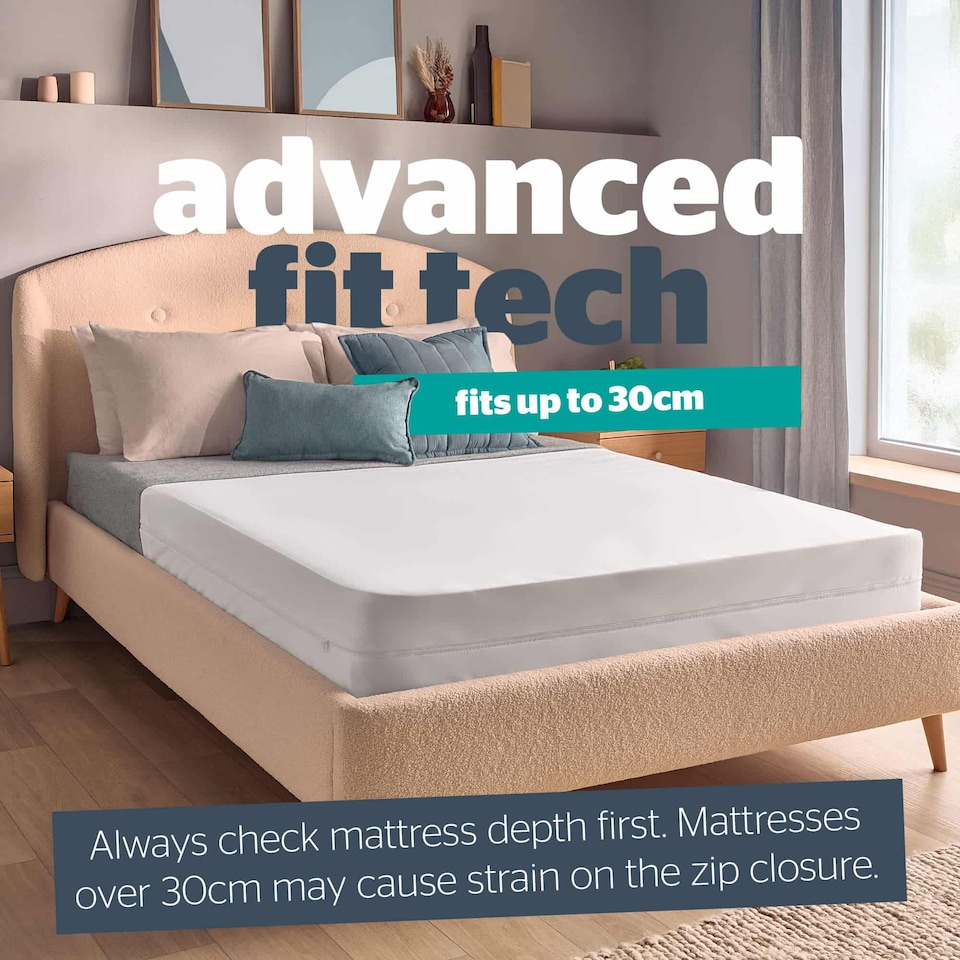 image 1 of Silentnight Complete Encasement Waterproof Protector | White | Double | 1