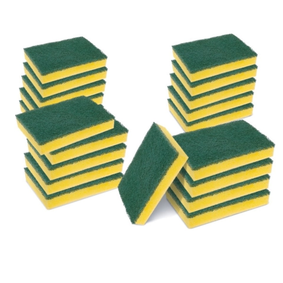 image 1 of Scotch-Brite Classic Heavy Duty Scrub Sponge Pack of 20 Bulk Buy | Yellow | One Size | 20