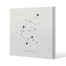 Star constellation zodiac aquarius (canvas) / 61 x 61 x 4cm | Multi