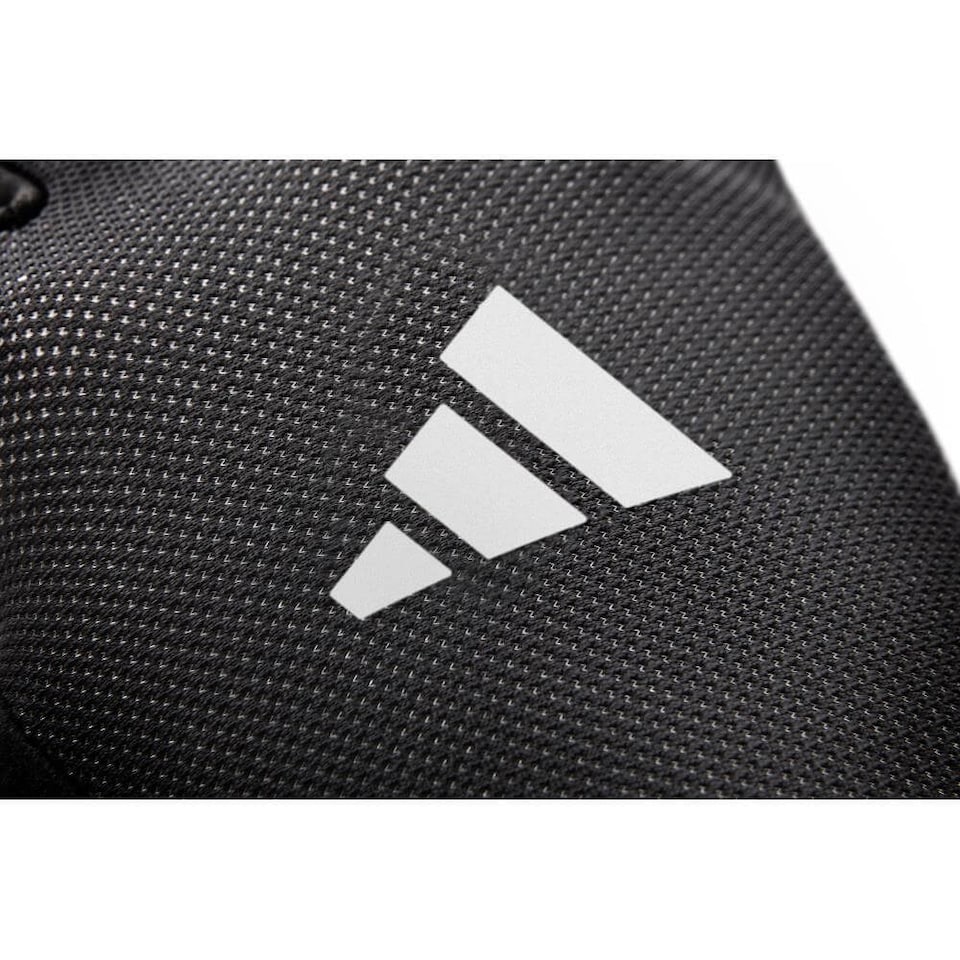 image 1 of Adidas Full Finger Essential Gloves — Black, Aeroready Weightlifting Gloves, Touchscreen-Compatible | Black | Black | M