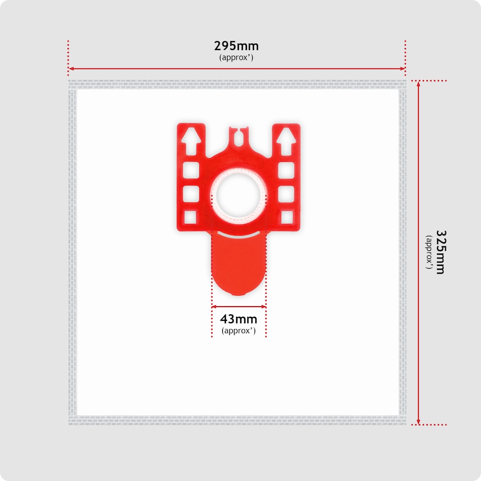 image 1 of SPARES2GO Large Bags for Miele FJM S510 S511 S512 S571 S5211 Vacuum Cleaners (Pack of 12 + Air Filters)