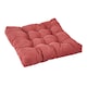 image 3 of Living and Home Chair Cushion, Red | Red