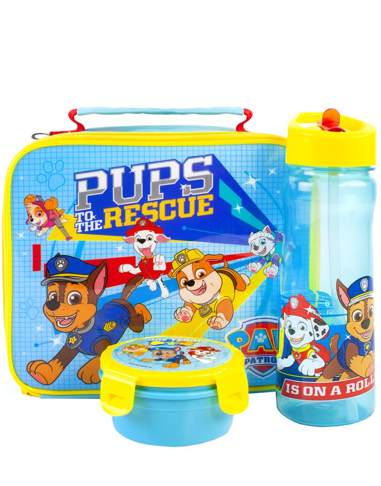 image 1 of Paw Patrol Lunch Box Set for Kids | Insulated Food Bag, Bottle & Snack Pot | Chase, Rubble, Marshall, Skye | TV Show Merchandise Fun | Insulated Bag Keeps Food Fresh | Durable Material for Lunchtime