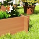 image 8 of Outsunny 3 Tier Wooden Garden Planters with Trellis for Vine Climbing Plants Brown