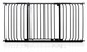 image 1 of Safetots Elite Pressure Safety Gate, 152cm - 161cm, Matt Black, Pressure Fit Stair Gate | Black