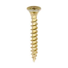 Timco - C2 Strong-Fix Multi-Purpose Premium Screws - PZ - Double Countersunk - Yellow (Size 3.5 x 30 - 1800 Pieces)