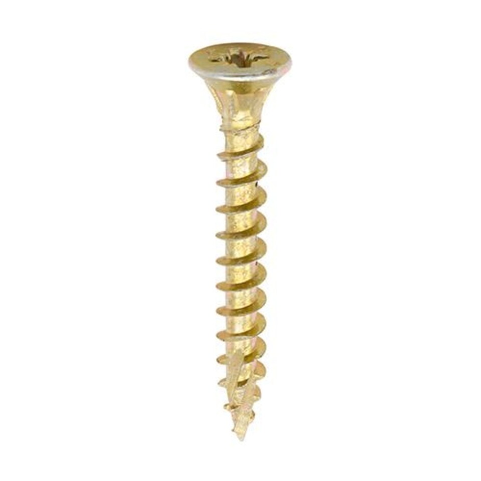 image 1 of Timco - C2 Strong-Fix Multi-Purpose Premium Screws - PZ - Double Countersunk - Yellow (Size 3.5 x 30 - 1800 Pieces)