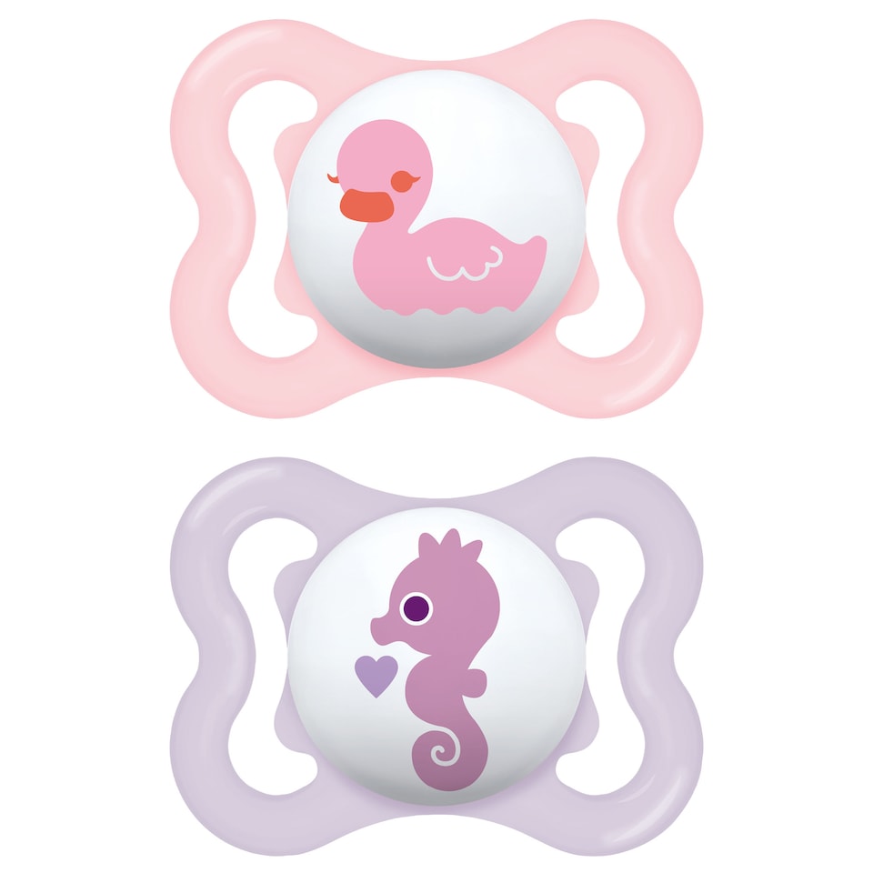 MAM Air Soother 0 - 6 Months Months Pink 2 Pack