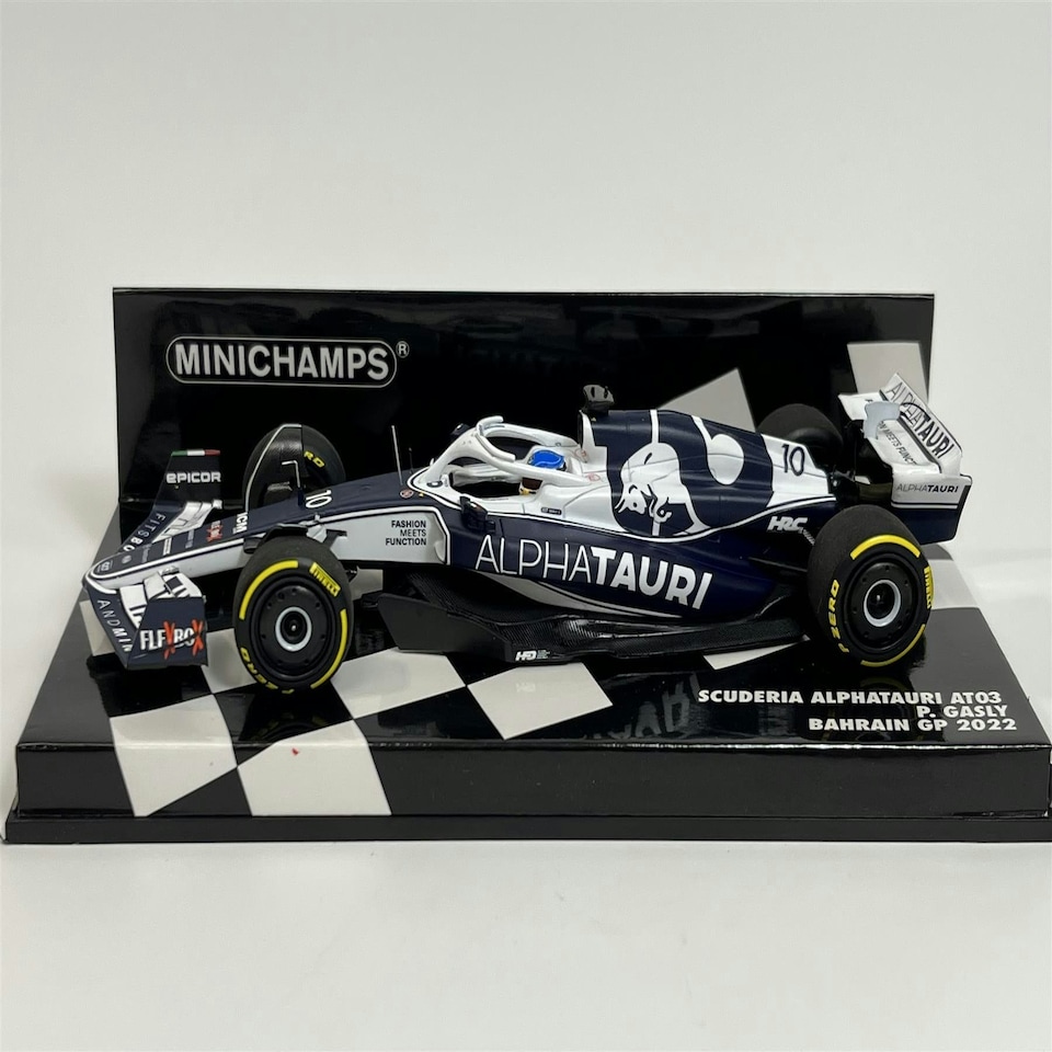 image 1 of P Gasly Scuderia Alphatauri AT03 Bahrain GP 2022 1:43 Minichamps 417220110
