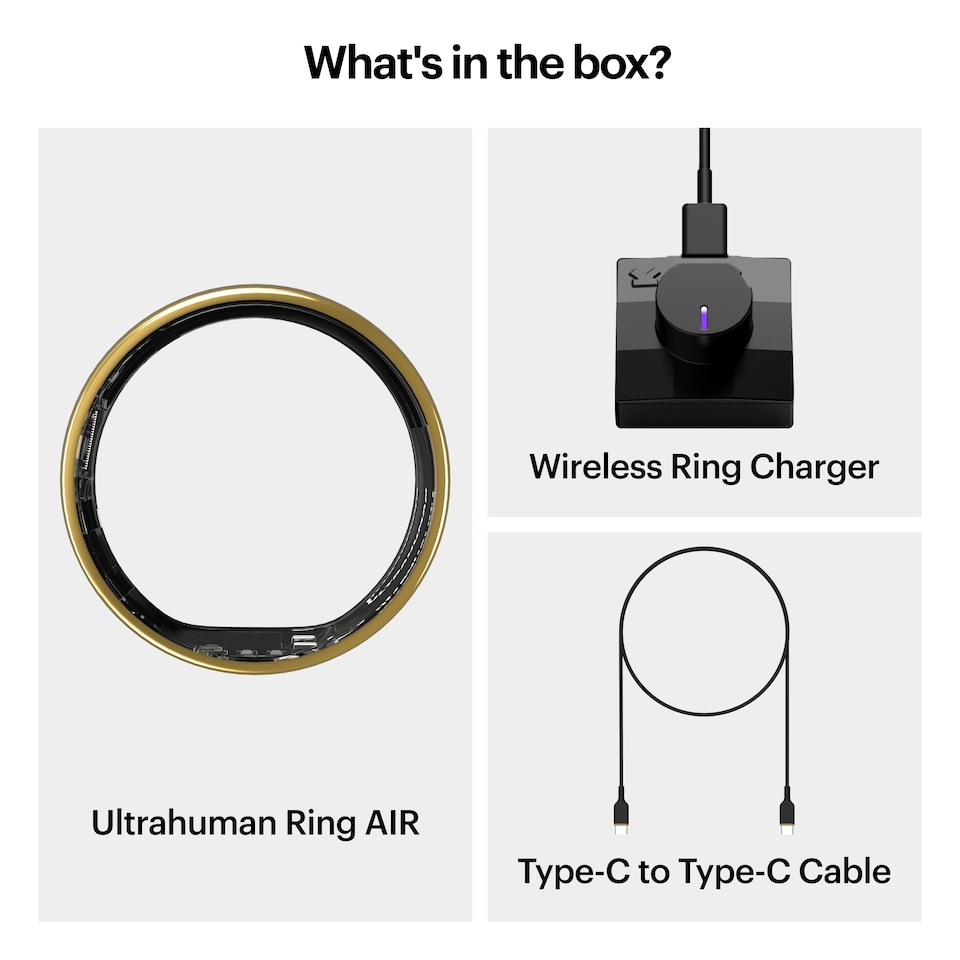 image 1 of Ultrahuman Ring Air - Bionic Gold, Size 11