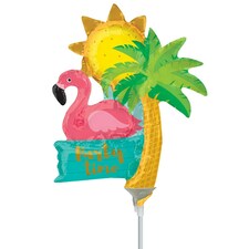 Amscan Flamingo Foil Balloon - Multicoloured - One Size