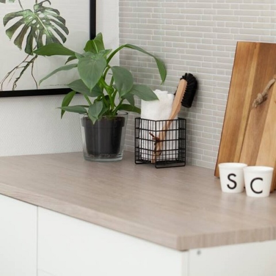 image 1 of Sticky Back Plastic Oak Santana Lime Wood Effect Kitchen Self-adhesive Vinyl Wrap for Cupboards, Doors and Worktops 67.5cm x 2m (3 rolls) - d-c-fix