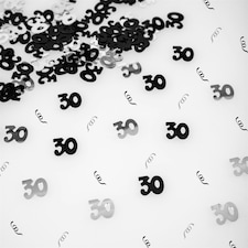 2x 14g 30th Black Happy Birthday Confetti