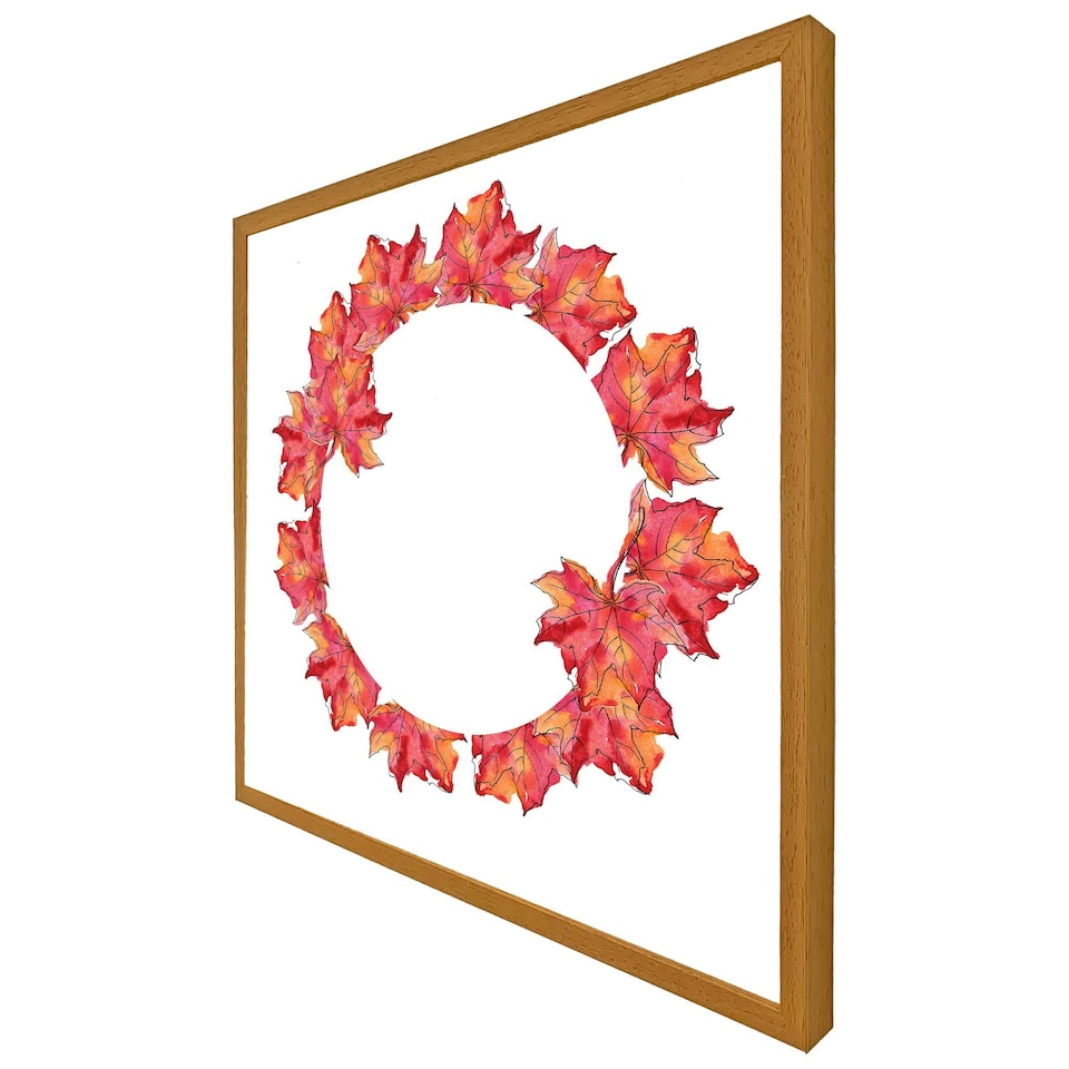 image 1 of Autumn reath (Picture Frame) Black | XS