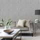 image 4 of Vymura M95684 Romero 3D Geo Wallpaper, Grey