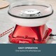 image 4 of Cooks Professional Retro Candy Floss Maker Machine with Sticks & Splash Guard | Red | Red