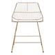 image 1 of Interioirs by Premier Gold Metal Wire Bar Chair, Sturdy Metal Chair for Bar, Breakfast Wire Chair for Home