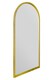 image 6 of The Arcus - Gold Metal Framed Arched Wall Mirror 47" X 23.5" (120CM X 60CM) | Gold