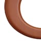 image 4 of Interiors by Premier Antique Brown Toilet Seat, Wood Effect Veneer Toilet Lid, MDF Seat Cover With Chrome-Plated Metal Hinges