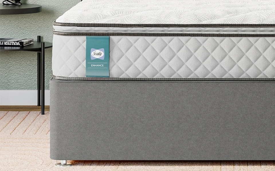 image 1 of Sealy Blakemere Geltex Enhance 1800 Pocket Pillow Top Mattress Single | White | Single | 1