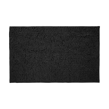 Chenille Bobble Bath Mat Non-Slip 50 x 80cm - Black