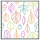 image 4 of Multi colour leaves illustration (Picture Frame) Brown | Oak | XL